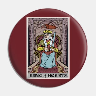 King of Hearts Tarot Card Valentines Day Pin