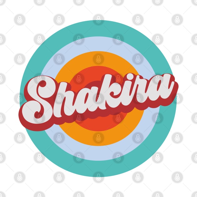 Color Circle With Name Shakira by Mysimplicity.art