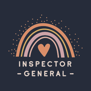 Inspector General - Boho Casual Rainbow Dark Design T-Shirt