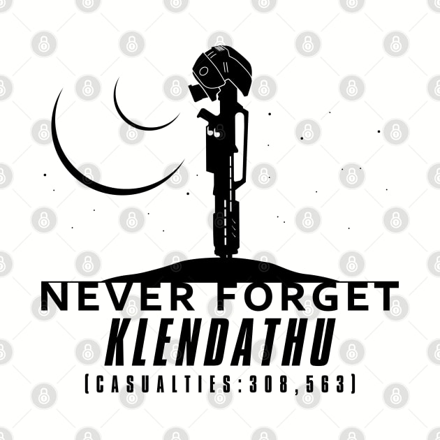 Never Forget Klendathu - black by CCDesign