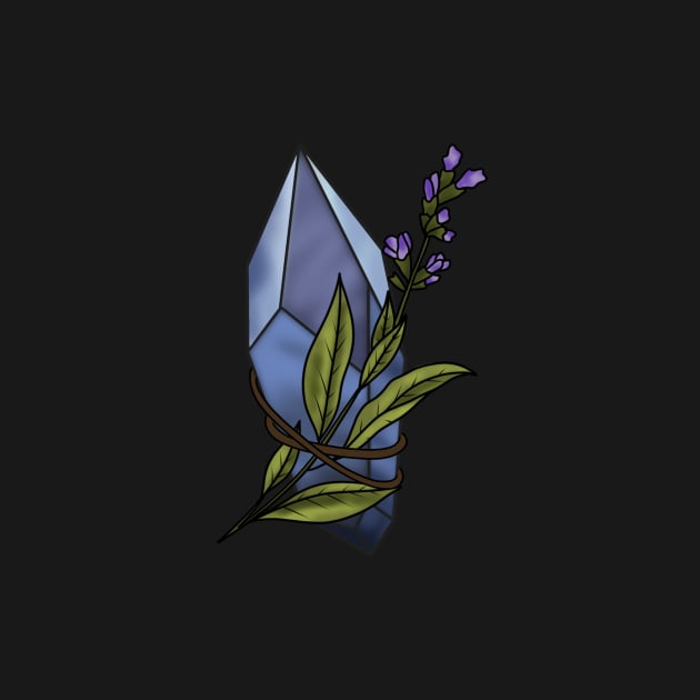 Crystal with sage by NicoleHarvey