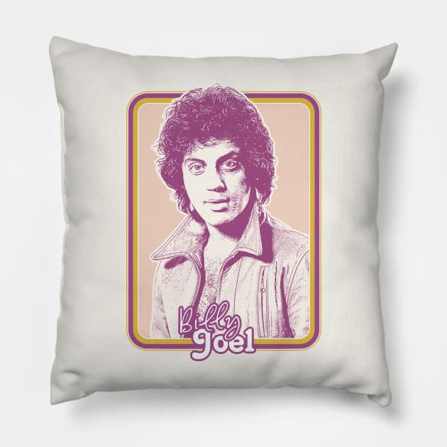 Billy Joel //// Retro Style Fan Design Pillow by DankFutura