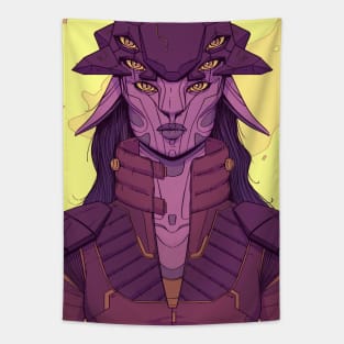 Purple lady Tapestry