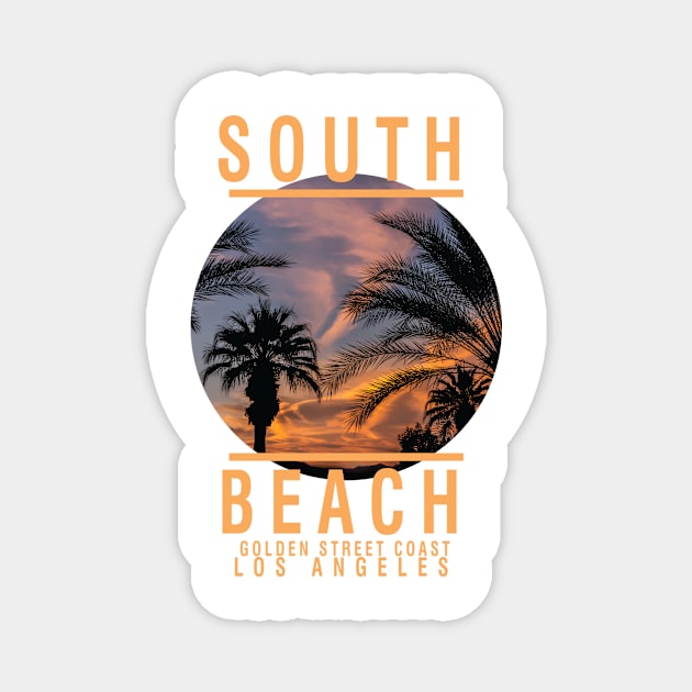 South beach t-shirt Magnet by Raintreestrees7373