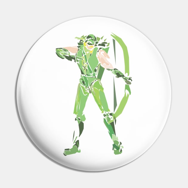 Green Arrow Pin by Newtegan