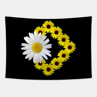 sunflowers with daisy blossom, flower daisies bloom Tapestry