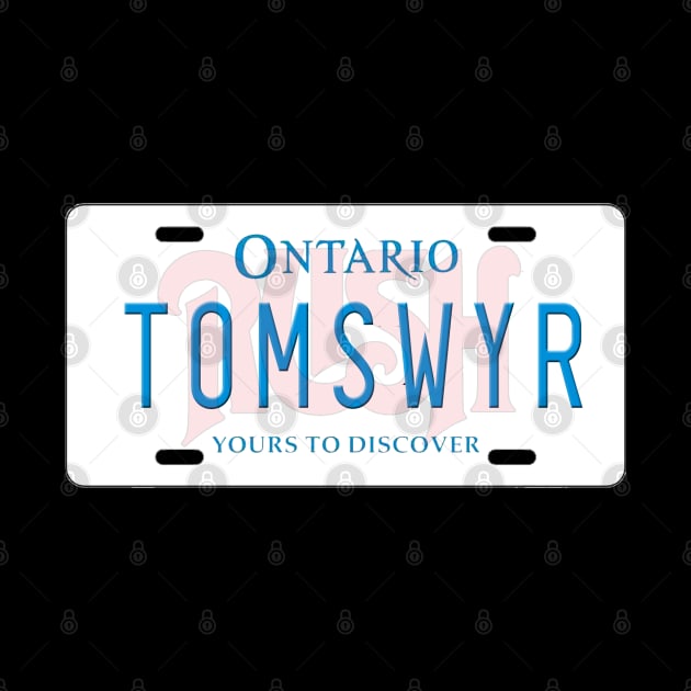 Tom Sawyer License Plate by RetroZest