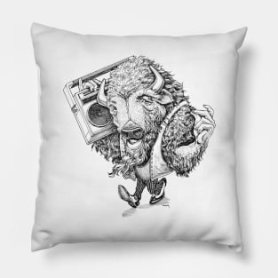 Boom Box Buffalo Pillow