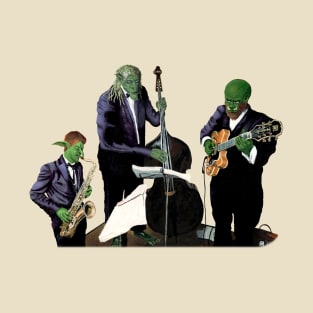 Goblin, Troll, and Orc Jazz Musician Fantasyart T-Shirt