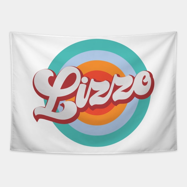 Color Circle With Name Lizzo Tapestry by Mysimplicity.art