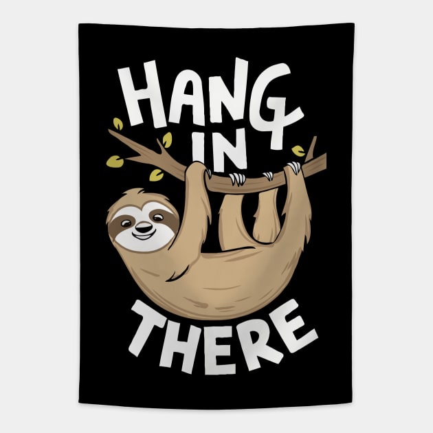 Hang In There, Cute Sloth Tapestry by Chrislkf