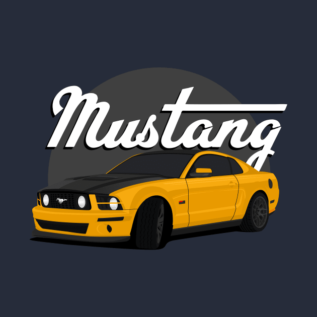 classic cars - yellow shinning color by masjestudio