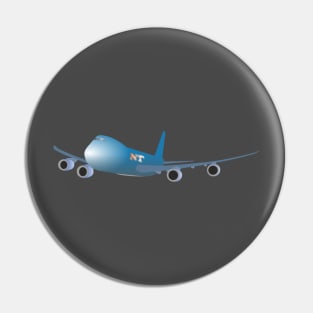 Blue Vector Plane Pin