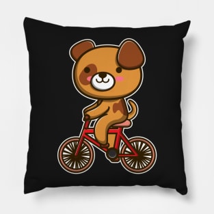 Dog Riding Bicycle Dog design gifts for women design Pillow