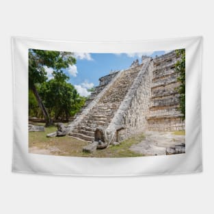 Chichen Itza High Priests Temple Steps Tapestry