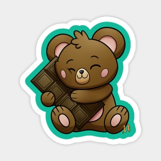 sweet milk chocolate teddy Magnet