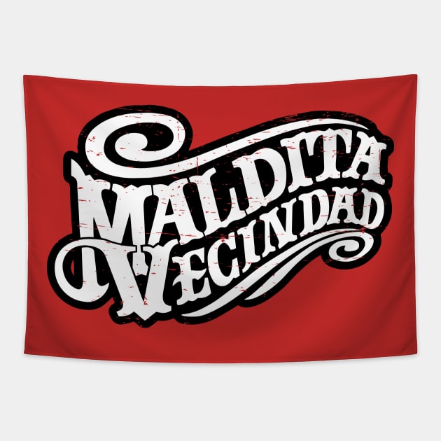 Maldita Vecindad - grunge design Tapestry by verde