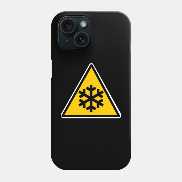 Ice Warning Sign Phone Case by Mamon