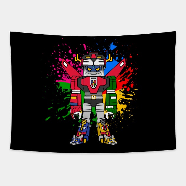 CAT ROBOT FURRY Tapestry by wss3