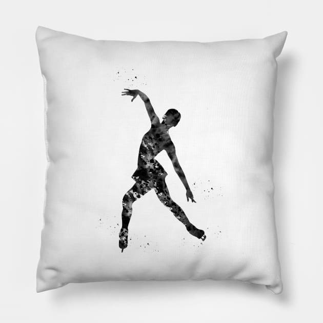 Ice Skater Pillow by erzebeth