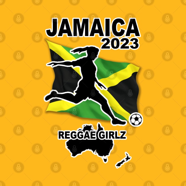 Jamaican Womens World Cup Football Soccer Team 2023 by Ireland