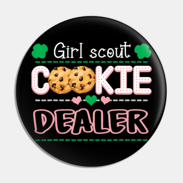 Cookie Dealer Scout for Girls Funny Scouting Family Matching Pin by Cristian Torres