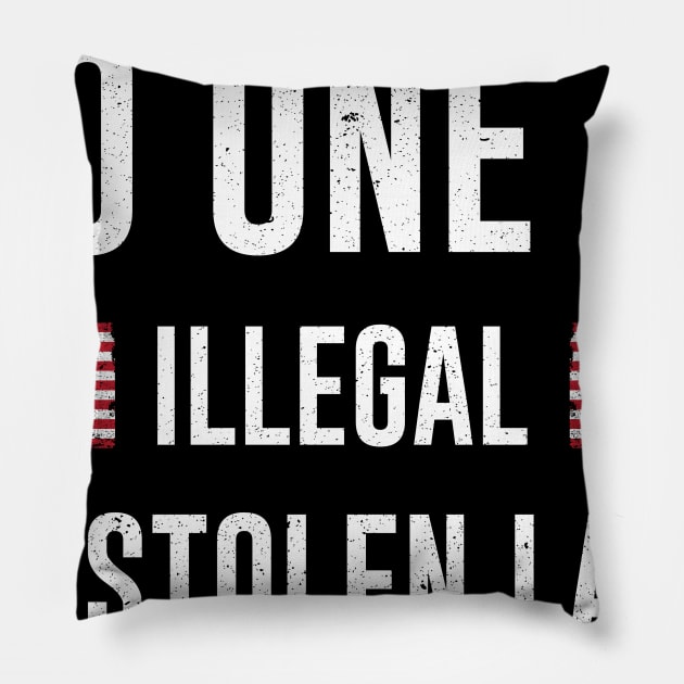 Stolenlands - No One Is Illegal On Stolen Land Pillow by nicolinaberenice16954