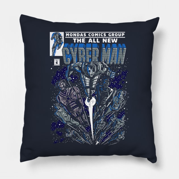 Cyber-Man Pillow by shumaza