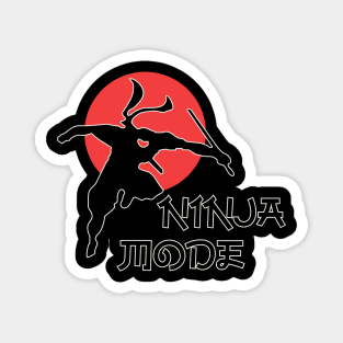 Ninja Mode Assassin - Japanese Ninja Style Magnet