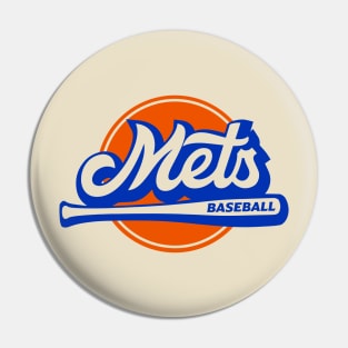 Mets Up to Bat Pin