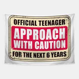 Official Teenager - Approach With Caution Tapestry