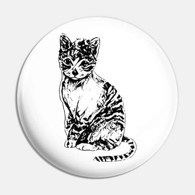 Cat Pin by Nimmersatt