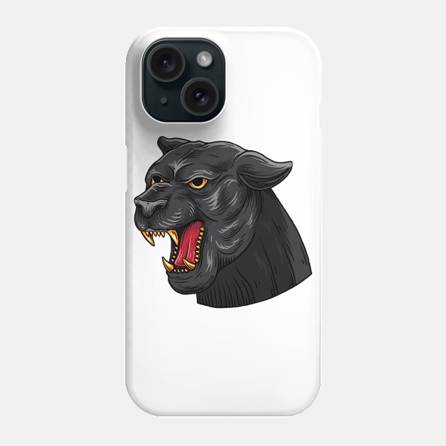 Black Panther Phone Case by Arjanaproject