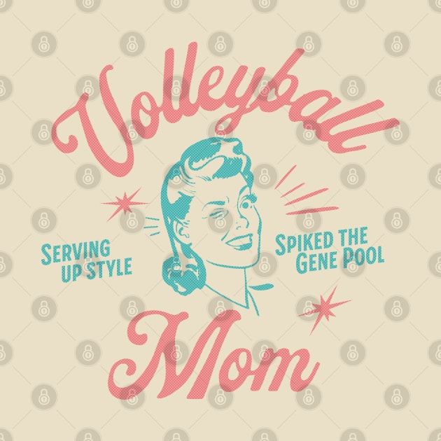 Volleyball Mom (Spiked the Gene Pool) by Volleyball Merch