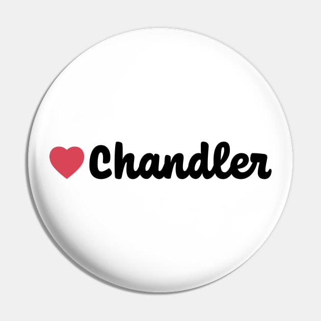 Chandler Heart Script Pin by modeoftravel