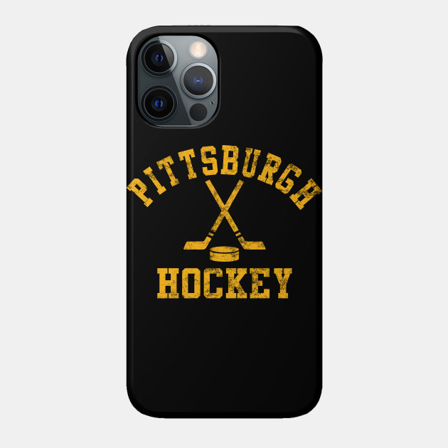 Vintage Pittsburgh Hockey - Pittsburgh Hockey - Phone Case