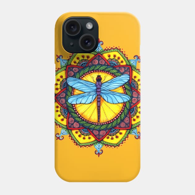 Dragonfly Mandala Phone Case by Heartsake