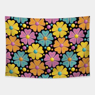 Floral Pattern Art Tapestry