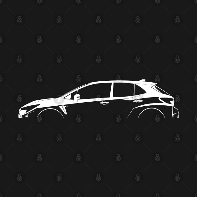 Toyota GR Corolla Silhouette by Car-Silhouettes