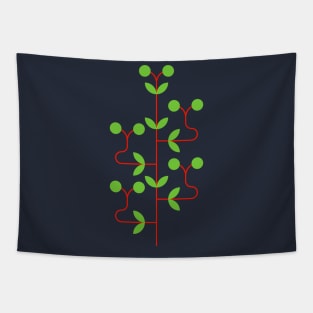 Floral geometric minimalist #10 Tapestry