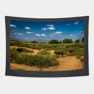 Criollo Cattle on the Open Range Tapestry