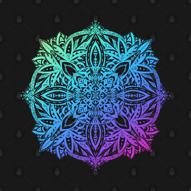 Multicolored Mandala 2 by Trizi‘s Art