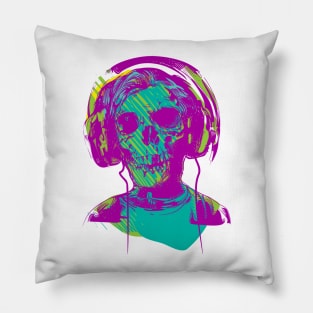 Zombie Music Lover Pillow