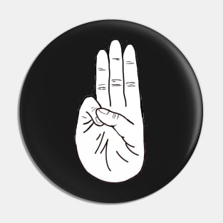 Hungergames handsign Pin