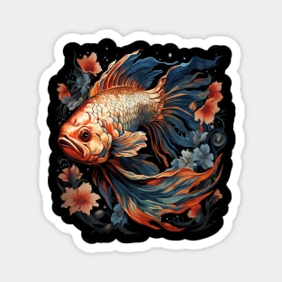 Patriotic Goldfish Magnet