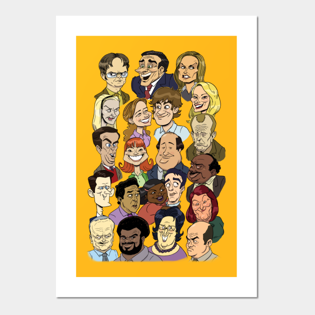 The Office Animated - The Office Us - Posters and Art Prints | TeePublic The Office Animated - The Office Us - Posters and Art Prints | TeePublic