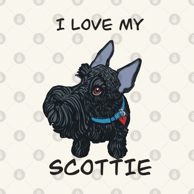 I love my scottie by Janpaints