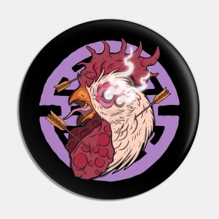 Resurrection Of The Wounded rooster Pin