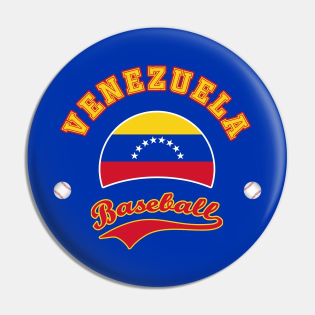 Venezuela Baseball Team Pin by CulturedVisuals