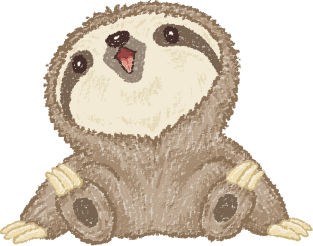 Happy Sloth Magnet